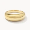 Curve Dome Pinky Ring In Gold