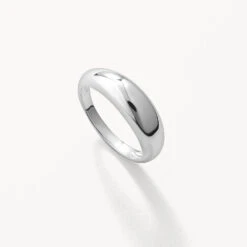 Curve Dome Pinky Ring In Silver -Fashion Accessories Store curve dome ring in silver medley jewellery ring 36810946511078