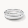 Curve Dome Pinky Ring In Silver