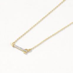 Diamond Arrow Necklace In 10k Gold 8 Diamond Arrow Necklace In 10k Gold -Fashion Accessories Store diamond arrow necklace in 10k gold medley jewellery necklace 41811318472934