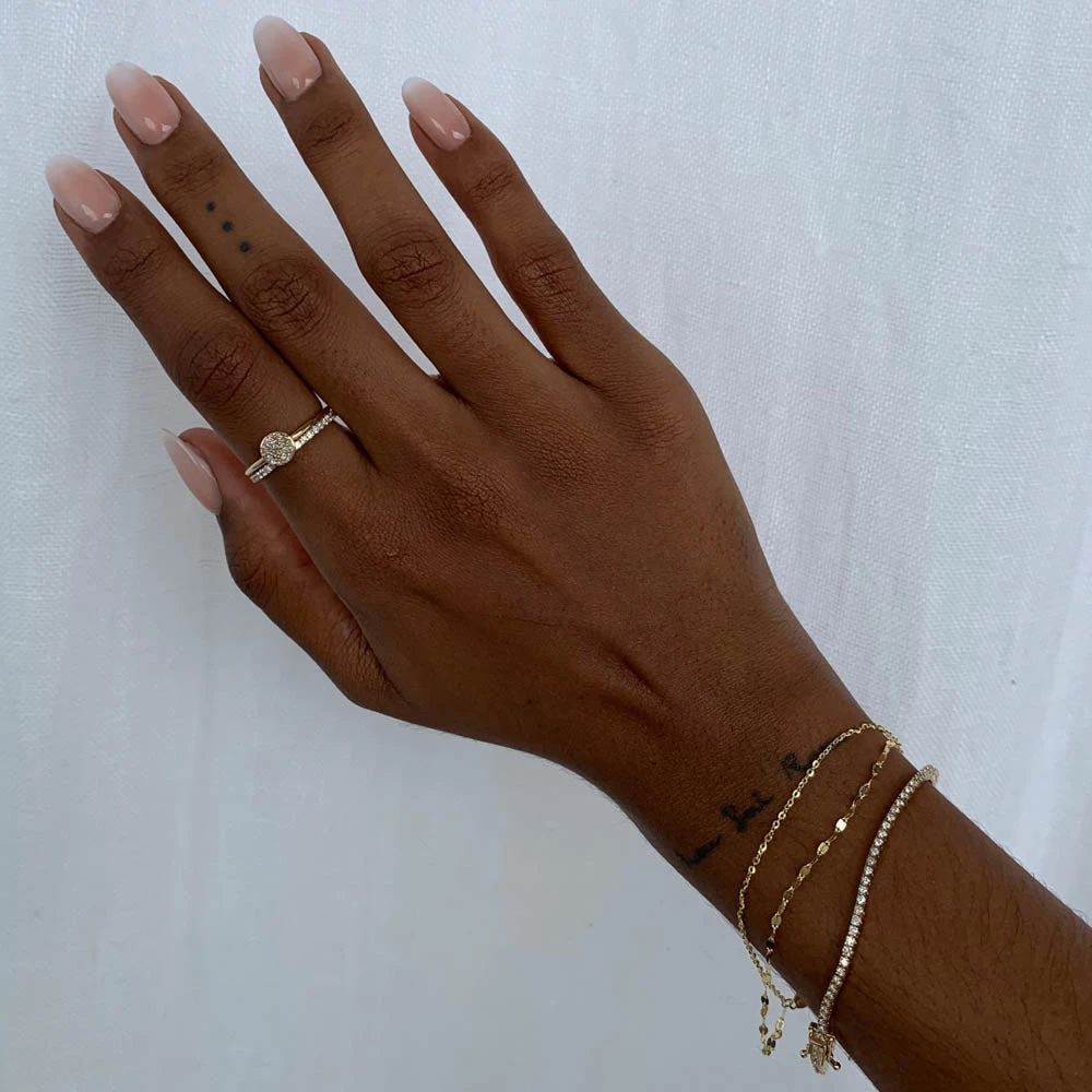 Diamond Eternity Stacker Ring In 10k Gold 12 Diamond Eternity Stacker Ring In 10k Gold - Image 12