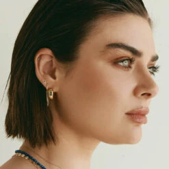 Diamond Evil Eye Helix Single Stud Earring In 10k Gold -Fashion Accessories Store diamond evil eye helix single stud earring in 10k gold medley jewellery earrings 40260170940646