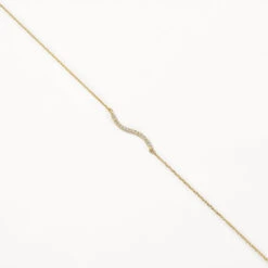 Diamond Fine Wave Bracelet In 10k Gold -Fashion Accessories Store diamond fine wave bracelet in 10k gold medley jewellery bracelets bangle 39932692136166