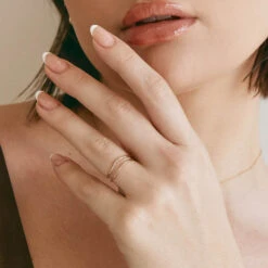 Diamond Fine Wave Stacker Ring In 10k Gold -Fashion Accessories Store diamond fine wave stacker ring in 10k gold medley jewellery ring 39936963346662