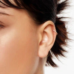 Diamond Helix Huggie Single Earring In 10k Rose Gold -Fashion Accessories Store diamond helix huggie single earring in 10k rose gold medley jewellery earrings 39729451663590