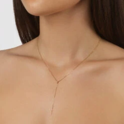Diamond Lariat Y Necklace In 10k Gold -Fashion Accessories Store diamond lariat y necklace in 10k gold medley jewellery necklace 39080118288614
