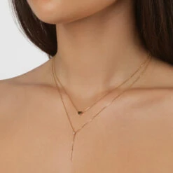Diamond Lariat Y Necklace In 10k Gold -Fashion Accessories Store diamond lariat y necklace in 10k gold medley jewellery necklace 39089316790502