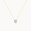 Diamond Letter C Necklace In 10k Gold