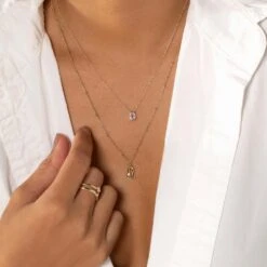 Diamond Letter D Necklace In 10k Gold -Fashion Accessories Store diamond letter d necklace in 10k gold medley jewellery necklace 28776615248031