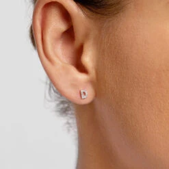 Diamond Letter D Single Stud Earring In 10k Gold -Fashion Accessories Store diamond letter d stud earring 10k gold medley jewellery earrings 36406560915686