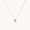Diamond Letter E Necklace In 10k Gold