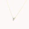 Diamond Letter F Necklace In 10k Gold