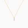 Diamond Letter I Necklace In 10k Gold