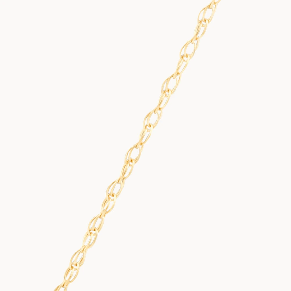 Diamond Letter N Necklace In 10k Gold 5 Diamond Letter N Necklace In 10k Gold - Image 5