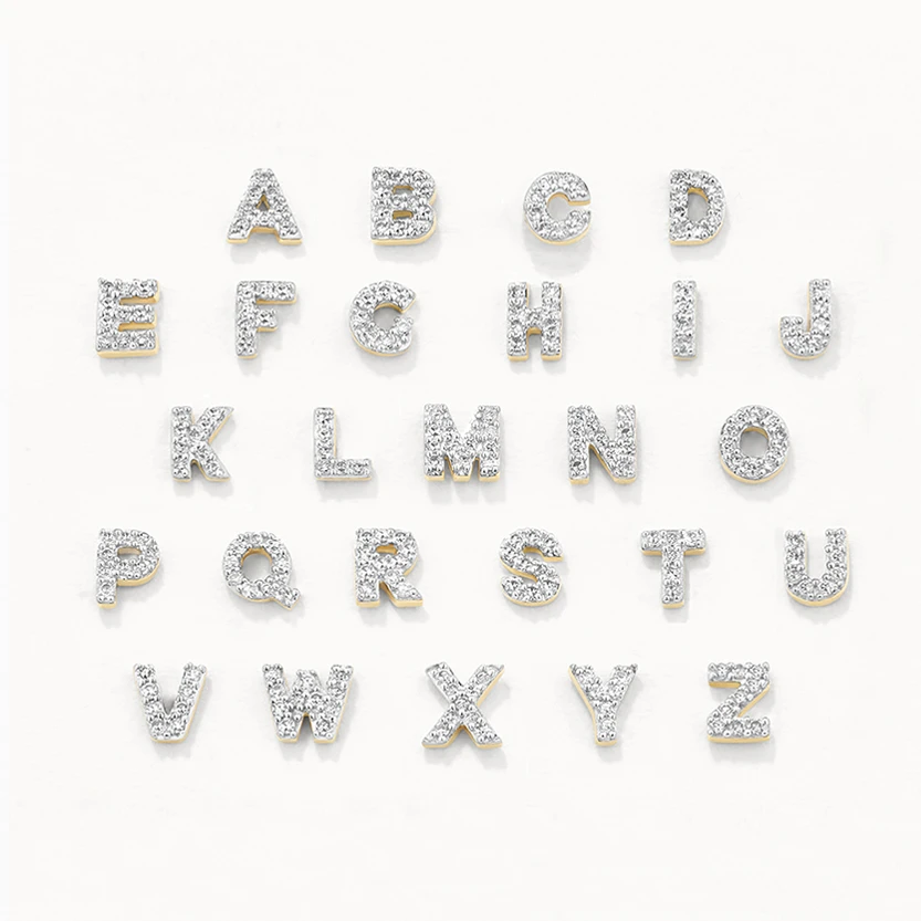 Diamond Letter S Necklace In 10k Gold 6 Diamond Letter S Necklace In 10k Gold - Image 6