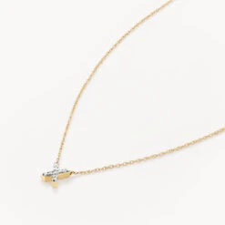 Diamond Letter X Necklace In 10k Gold -Fashion Accessories Store diamond letter x necklace in 10k gold medley jewellery necklace 30562755608735