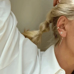 Diamond Micro Pave Heart Stud Earrings In 10k Gold -Fashion Accessories Store diamond micro pave heart studs 10k gold medley jewellery earrings 39704432935142