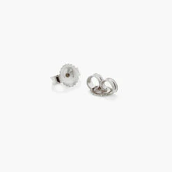 Diamond Micro Pave Heart Stud Earrings In Silver -Fashion Accessories Store diamond micro pave heart studs silver medley jewellery earrings 37197190070502