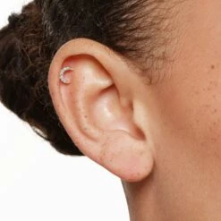 Diamond Moon Helix Single Stud Earring In 10k Gold -Fashion Accessories Store diamond moon helix single stud earring in 10k gold medley jewellery earrings 41913470157030