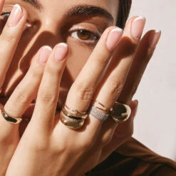 Diamond Pave Boyfriend Ring In 10k Gold -Fashion Accessories Store diamond pave boyfriend ring in 10k gold medley jewellery ring 39421055697126