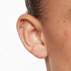 Diamond Snake Helix Single Stud Earring In 10k Gold -Fashion Accessories Store diamond snake helix single stud earring in 10k gold medley jewellery earrings 41913459933414