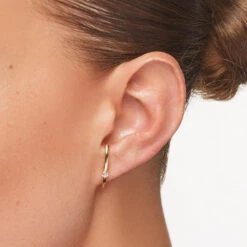 Diamond Suspender Bar Single Earring In 10k Gold -Fashion Accessories Store diamond suspender bar single earring in 10k gold medley jewellery earrings 40461189185766