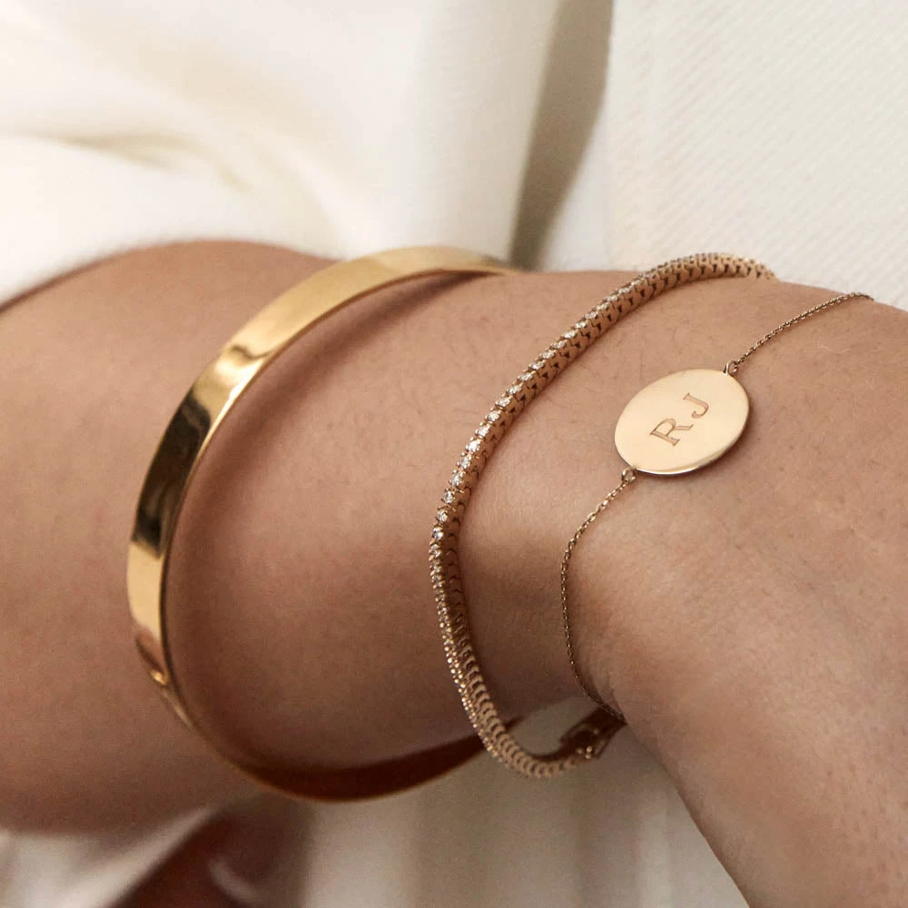 Diamond Tennis Bracelet In 10k Gold 6 Diamond Tennis Bracelet In 10k Gold - Image 6