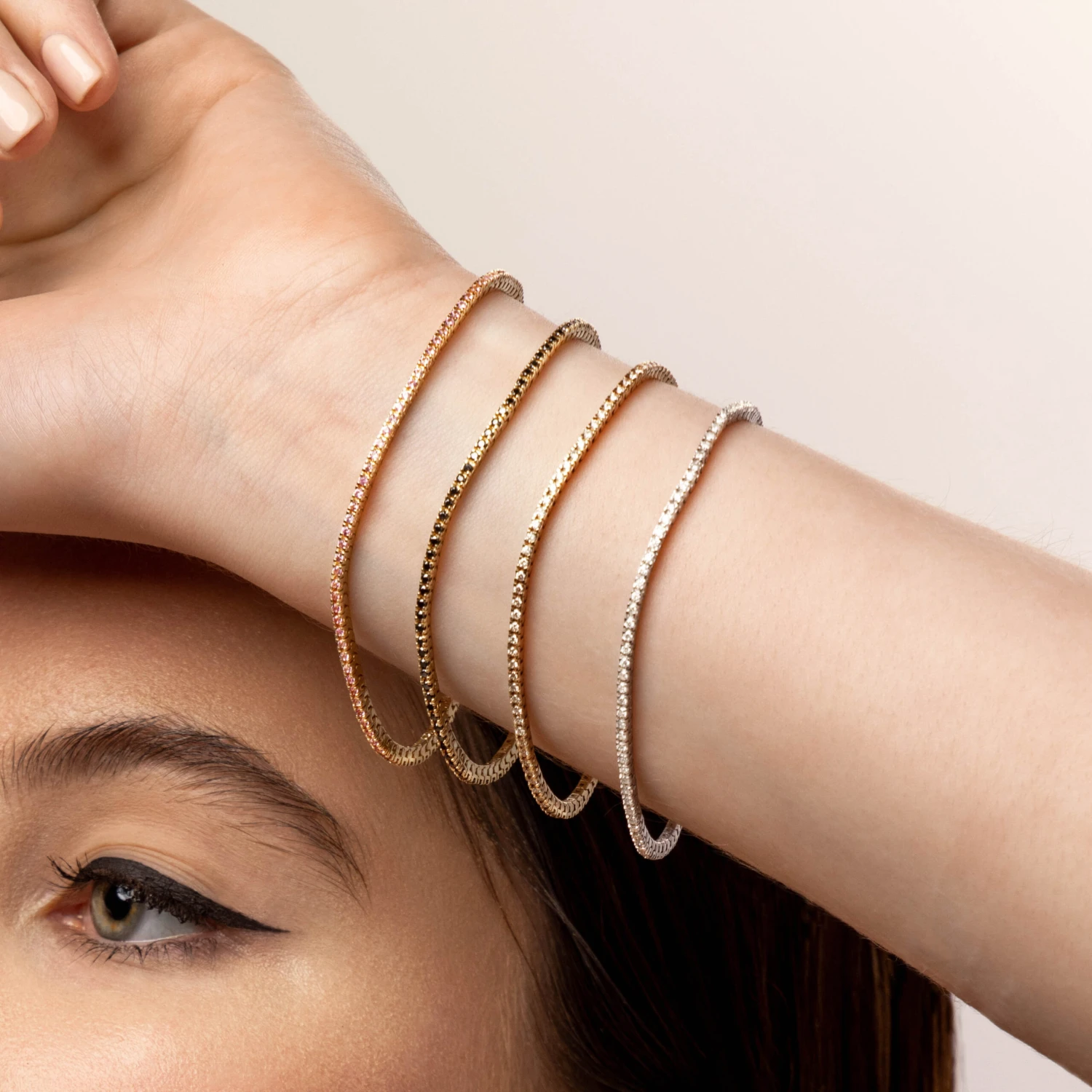 Diamond Tennis Bracelet In 10k Gold 2 Diamond Tennis Bracelet In 10k Gold - Image 2