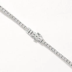 Diamond Tennis Bracelet In 10k White Gold -Fashion Accessories Store diamond tennis bracelet in 10k white gold bangle bracelet 42642522013926