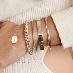 Diamond Tennis Bracelet In Silver -Fashion Accessories Store diamond tennis bracelet silver medley jewellery bangle bracelet 36881914069222