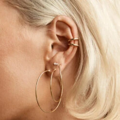 Diamond Twin Cluster Studs In 10k Gold -Fashion Accessories Store diamond twin cluster stud earrings 10k gold medley jewellery earrings 36881970757862