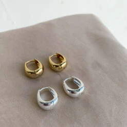 Dome Huggie Hoops In Gold 29 Dome Huggie Hoops In Gold -Fashion Accessories Store dome huggie hoops in gold medley jewellery earrings 38241979498726