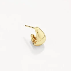 Dome Huggie Stud Earrings In 10k Gold -Fashion Accessories Store dome huggie stud earrings in 10k gold medley jewellery earrings 42638483914982