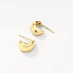 Dome Huggie Stud Earrings In 10k Gold -Fashion Accessories Store dome huggie stud earrings in 10k gold medley jewellery earrings 42638484046054