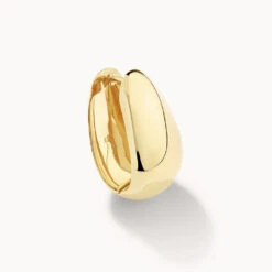 Drop Dome Hoops In Gold 14 Drop Dome Hoops In Gold -Fashion Accessories Store drop dome hoops in gold medley jewellery earrings 39932675948774