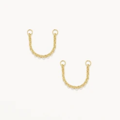Earring Connector Chain In 10k Gold -Fashion Accessories Store earring connector chain in 10k gold medley jewellery accessory 39319688282342