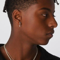 Earring Connector Chain In Silver -Fashion Accessories Store earring connector chain in silver medley jewellery accessory 39144343109862