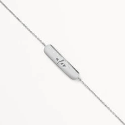 Engravable Bar Bracelet In Silver -Fashion Accessories Store engravable bar bracelet in silver medley jewellery bangle bracelet 38604570001638