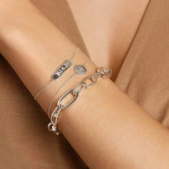 Engravable Bar Bracelet In Silver -Fashion Accessories Store engravable bar bracelet in silver medley jewellery bangle bracelet 38693083283686