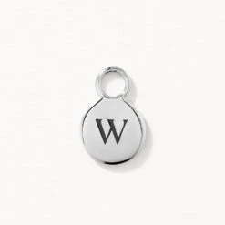 Engravable Circle Charm In Silver -Fashion Accessories Store engravable circle charm in silver medley jewellery earrings 39080046919910