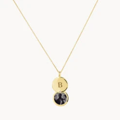 Engravable Circle Flip Locket Necklace In Gold 12 Engravable Circle Flip Locket Necklace In Gold -Fashion Accessories Store engravable circle flip locket in gold medley jewellery necklace 39721019375846