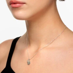 Engravable Evil Eye Necklace In Silver -Fashion Accessories Store engravable evil eye necklace in silver medley jewellery necklace 39724346867942