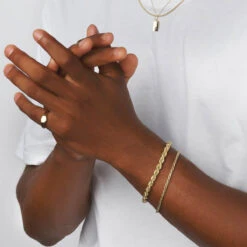 Engravable Hexagon Signet Pinky Ring In Gold -Fashion Accessories Store engravable hexagon signet ring in gold medley jewellery ring 39144376074470