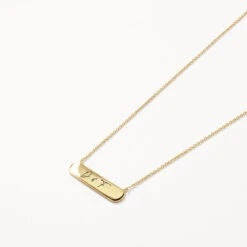 Engravable Horizontal Bar Necklace In Gold -Fashion Accessories Store engravable horizontal bar necklace in gold medley jewellery necklace 38642462228710