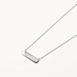 Engravable Horizontal Bar Necklace In Silver -Fashion Accessories Store engravable horizontal bar necklace in silver medley jewellery necklace 38604546932966