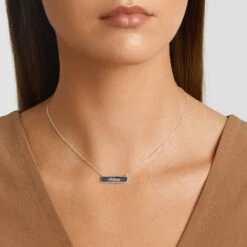 Engravable Horizontal Bar Necklace In Silver -Fashion Accessories Store engravable horizontal bar necklace in silver medley jewellery necklace 38693053890790