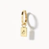 Engravable Rectangle Charm In 10k Gold