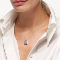 Engravable Rectangle Flip Locket Necklace In Silver -Fashion Accessories Store engravable rectangle flip locket in silver medley jewellery necklace 40461099860198