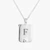 Engravable Rectangle Flip Locket Necklace In Silver