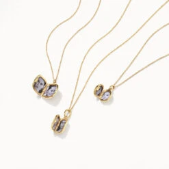 Engravable Rectangle Locket Necklace In Gold -Fashion Accessories Store engravable rectangle locket in gold medley jewellery necklace 39064464883942